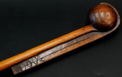 Tribal Art. An African knobkerrie or throwing club