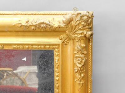 A Victorian gilt framed wall mirror - 2