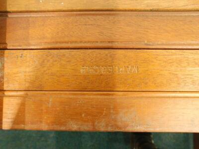 A 19thC Maple & Co oak extending dining table - 3