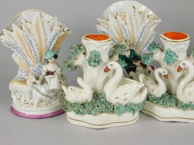 A collection of German and Staffordshire ornaments - 2