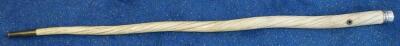 A 19thC narwhal tusk walking cane - 2