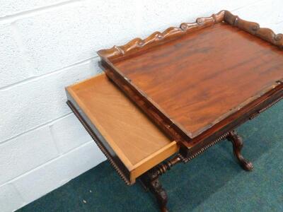 A William IV mahogany rectangular centre table - 2