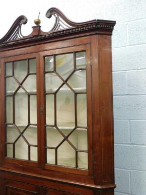 A 19thC mahogany standing corner cabinet - 2