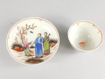 An early 19thC Newhall tea bowl and saucer - 2