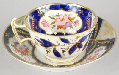 A 19thC Staffordshire cup and saucer