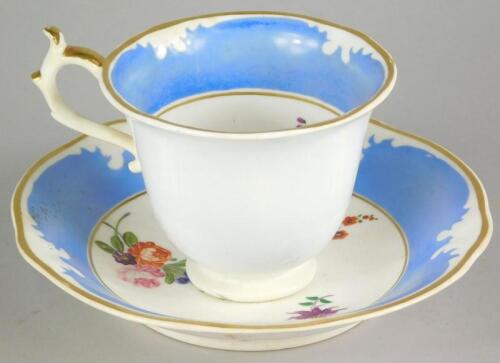 An early 19thC Rockingham cup and saucer