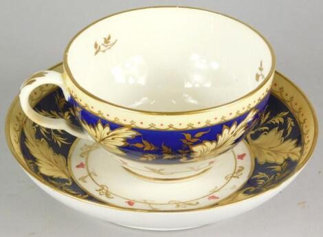 A 19thC Bloor Derby cup and saucer