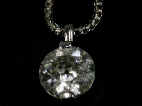 A diamond pendant