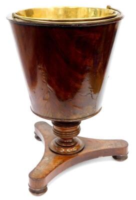 A 19thC Continental mahogany wine cooler