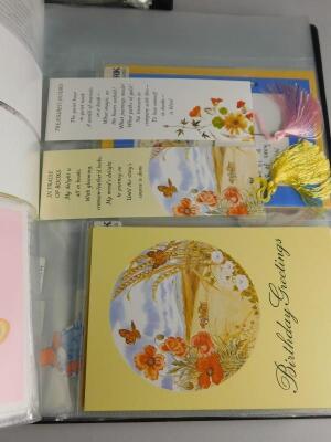 The Barbara Smith bookmark collection. Greetings cards with attached markers. (contents of three f - 5