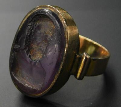 A 19thC signet ring