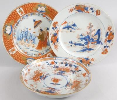 A late 18th/early 19thC Chinese export porcelain plate