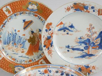 A late 18th/early 19thC Chinese export porcelain plate - 3