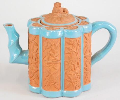 An English pottery teapot