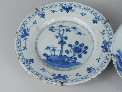 A late 18th/early 19thC Delft plate - 2