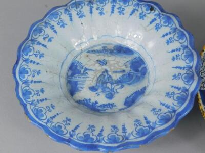 Two late 18th/early 19thC Delft plates - 3