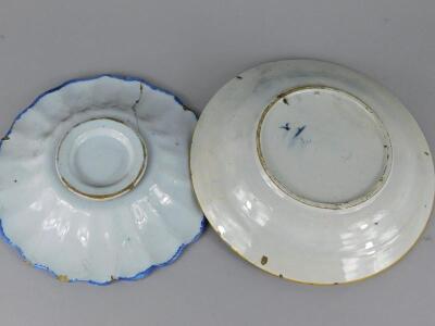 Two late 18th/early 19thC Delft plates - 4