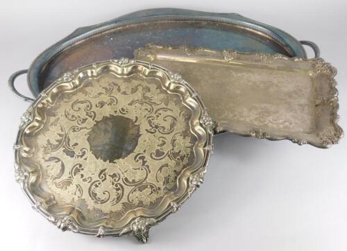 An early 20thC Old Sheffield Plate salver