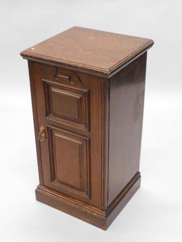 A late 19thC oak pot cupboard