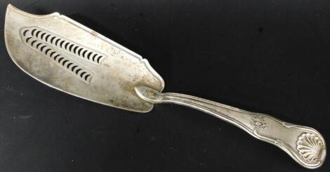 A George III silver fish knife