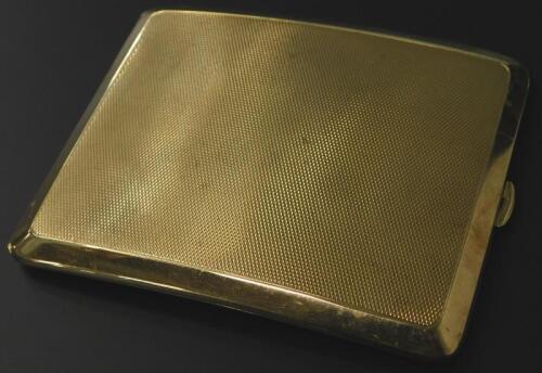 A George V 9ct gold cigarette case