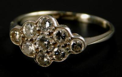 A diamond set dress ring