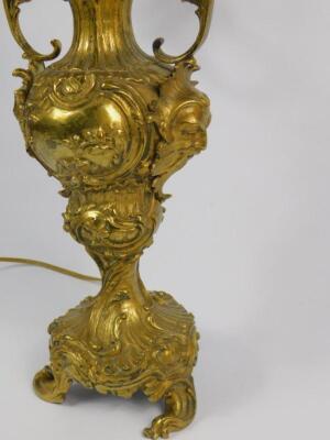 A Continental late 19thC ormolu four branch candelabrum - 2