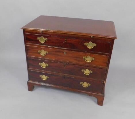 A George III mahogany bachelor's chest of drawers