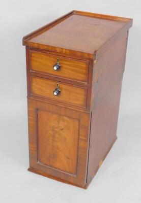 A Victorian mahogany pot cupboard