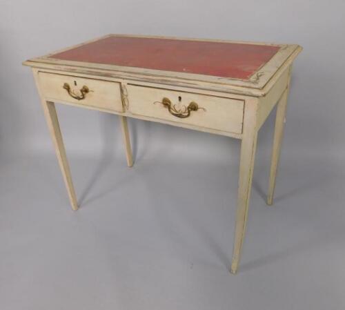 A 19thC mahogany side table