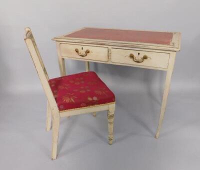 A 19thC mahogany side table - 2