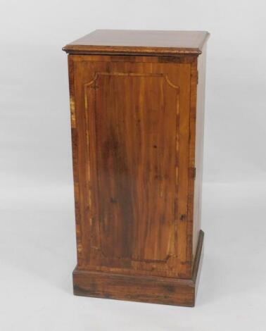 A George III mahogany cellarette cupboard