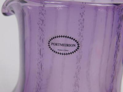 A Portmeirion amethyst glass lemonade set decorated in the Beachcomber pattern - 2