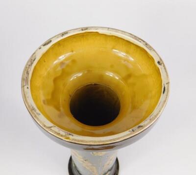 A late 19thC Art Pottery jardiniere stand - 2