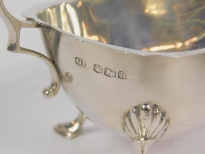 A pair of silver sauce boats - 2