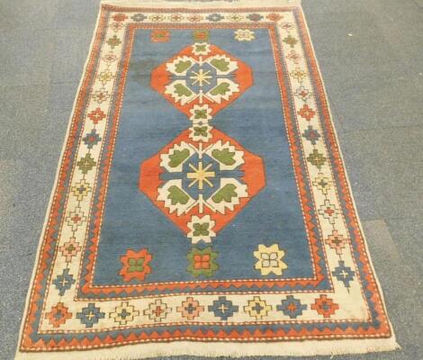 A Turkish wool rug