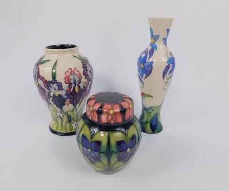 A Moorcroft pottery baluster vase