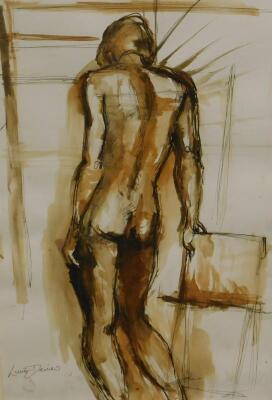 Lewis Davies (1939-2010). Nude study - standing