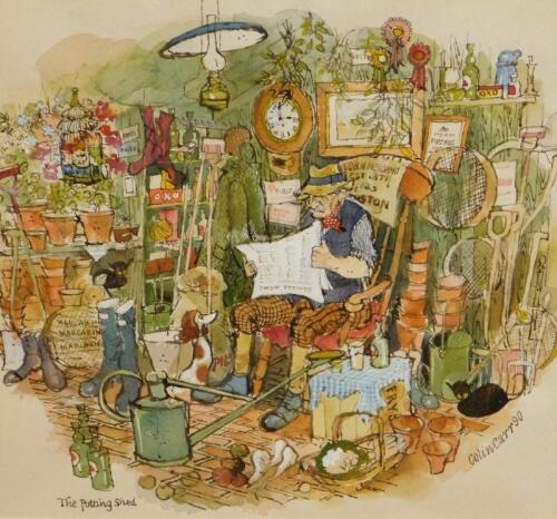 Colin Carr (1929-2002). The potting shed