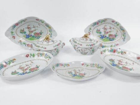 A Spode early 19thc ironstone part dessert service