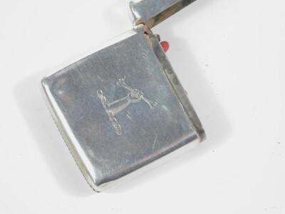 A Victorian silver vesta case - 2