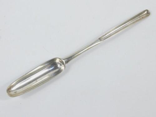 A George III silver marrow scoop by William Withers