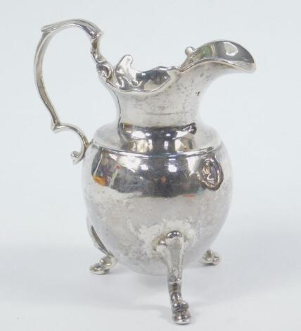 A George III silver cream jug