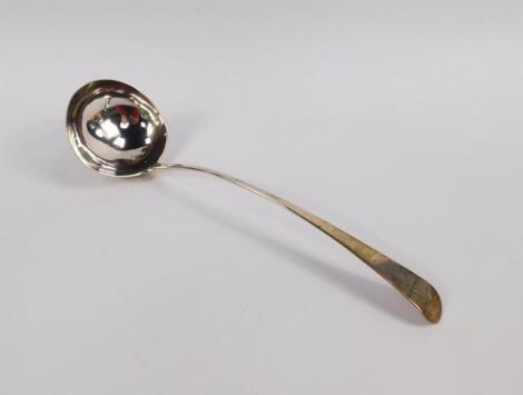 A George III silver ladle