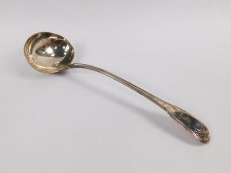 A George III silver ladle