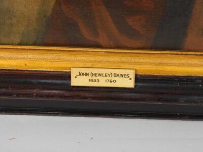 18thC English School. A three quarter length portrait of John Hewley Baines (1693-1760) - 2