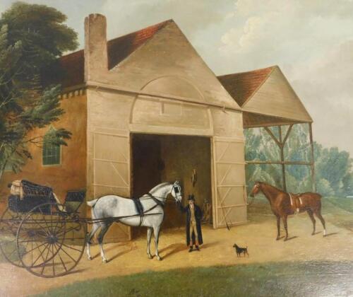 David Dalby of York (1794-1836). A view of Bell Hall Stables and Harper