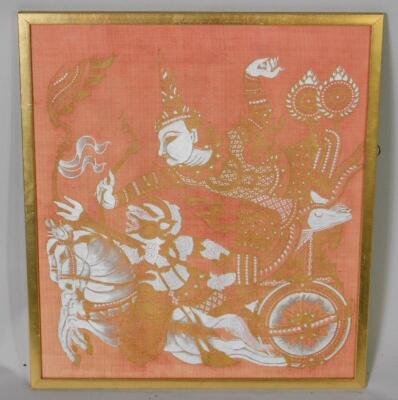 A 20thC Thai screen print