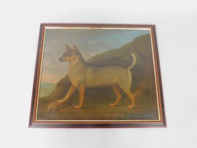 19thC English School. Study of a dog in a landscape - 2