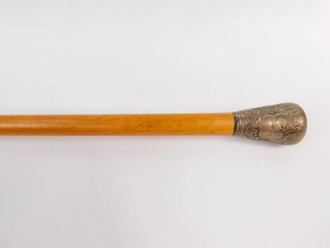 A Victorian malacca dandy cane